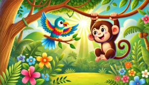 ಚಿಂಪುನ ಕಾಡಿನ ಸಾಹಸ | Kannada Animal Story for Kids