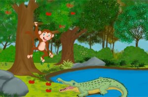 ಮಂಗ ಮತ್ತು ಮೊಸಳೆ | Interesting Animal story in Kannada